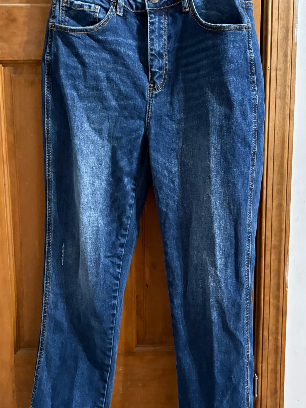Women Classic Dark Blue Denim Jeans